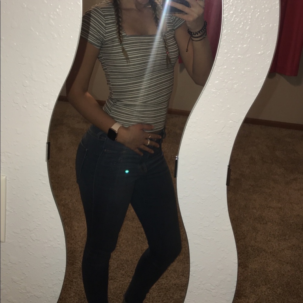 Black & White Striped Top - Picture 9 of 9